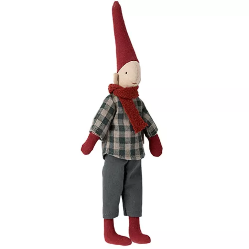 Maileg Decoratie Klimpixie - Jongen - Groen Shirt - 25 Cm