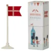 Maileg Vlaggenmast Dannebrog - 14 Cm -Maileg Winkel maileg decoratievlaggetje denemarken