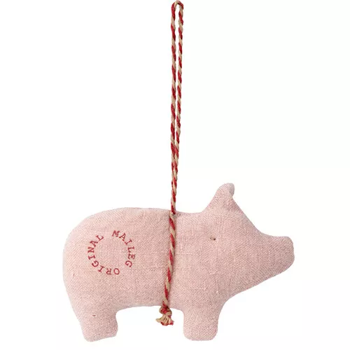 Maileg Hangversiering Stoffen Varken - Assorti - Afbeelding 3
