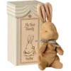 Maileg Knuffelkonijn My First Bunny - Light Blue - 18 Cm -Maileg Winkel maileg knuffelkonijn my first bunny light blue 18 cm 1