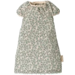 Maileg Knuffelkonijn Nachtjapon Blauwe Bloemen - Maat 2 - 27 Cm -Maileg Winkel maileg knuffelkonijn nachtjapon blauwe bloemen maat 2 27 cm 2