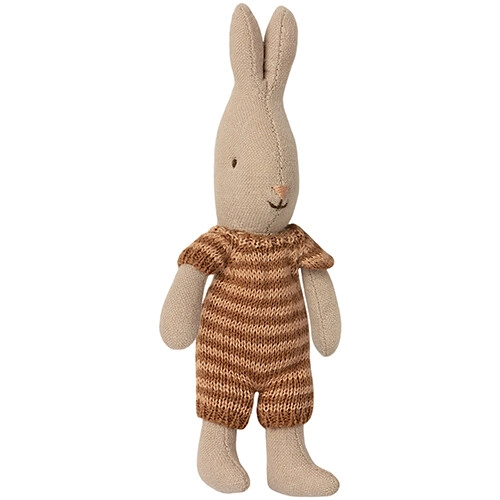 Maileg Knuffelkonijn Rabbit In Romper - Micro - 16 Cm - Oranje