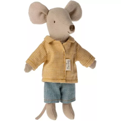 Maileg Knuffelmuis Grote Broer In Luciferdoosje - Geruite Jas - 12 Cm 4 Maileg Knuffelmuis Grote Broer In Luciferdoosje - Geruite Jas - 12 Cm - Image 2