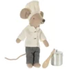 Maileg Knuffelmuis Grote Broer - Chef-kok - 12 Cm -Maileg Winkel maileg knuffelmuis grote broer chef kok