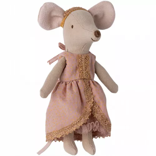 Maileg Knuffelmuis Grote Zus - Prinses Op De Erwt - Roze Jurk - 17 Cm 5 Maileg Knuffelmuis Grote Zus - Prinses Op De Erwt - Roze Jurk - 17 Cm - Image 3