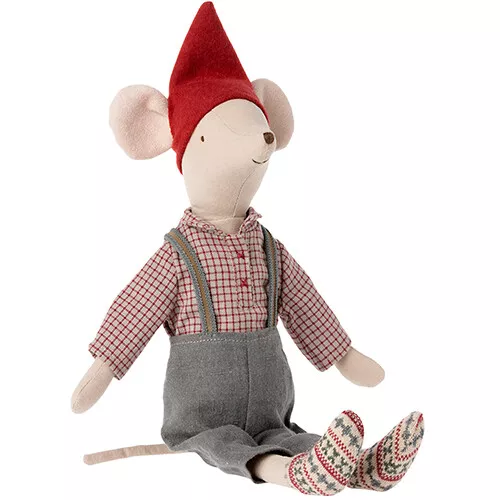 Maileg Knuffelmuis Kerstjongen - Medium - 33 Cm 4 Maileg Knuffelmuis Kerstjongen - Medium - 33 Cm - Image 2