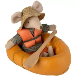 Maileg Poppenboot Met Zwemvest - Geel -Maileg Winkel maileg poppenboot met zwemvest2