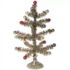 Maileg Poppenhuis Kerstboom Goud - 15 Cm