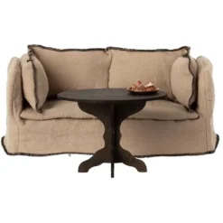 Maileg Poppenhuis Koffietafel - 9 Cm -Maileg Winkel maileg poppenhuis koffietafel antraciet2