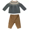 Maileg Poppenkleding Gebreide Trui Met Broek - Knuffelkonijn - Maat 5 -Maileg Winkel maileg poppenkleding gebreide trui met broek knuffelkonijn maat 5 1