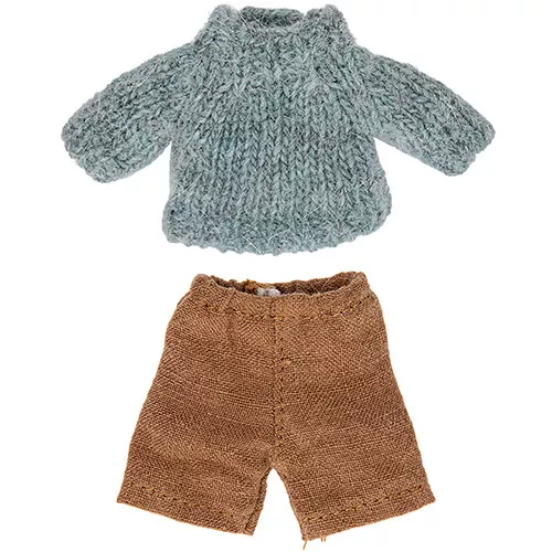 Maileg Poppenkleding Grote Broer - Gebreide Trui En Broek