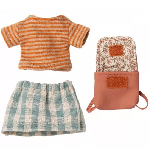 Maileg Poppenkleding Grote Zus - Kledingset En Roze Rugzak 3 Maileg Poppenkleding Grote Zus - Kledingset En Roze Rugzak