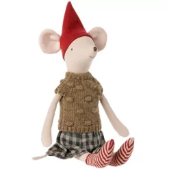 Maileg Poppenkleding Kerst - Knuffelmuis Meisje - Medium -Maileg Winkel maileg poppenkleding kerst knuffelmuis medium 3