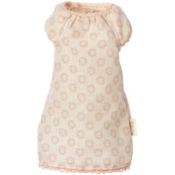 Maileg Poppenkleding Nachtjapon Roze Bloemen - Knuffelkonijn - Maat 1