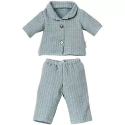 Maileg Poppenkleding Pyjama - Blauw - Teddy Dad