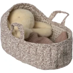 Maileg Poppenreiswieg Off-white - 29 Cm -Maileg Winkel maileg poppenreiswieg off white 29 cm 3