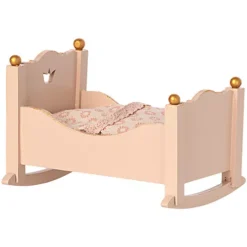 Maileg Poppenhuiswieg Roze - 10 Cm