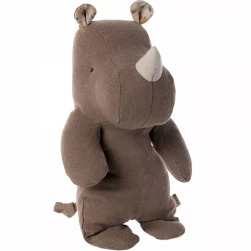 Maileg Safari Friends Neushoorn - Chocolade - 22 Cm 3 Maileg Safari Friends Neushoorn - Chocolade - 22 Cm
