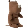Maileg Safari Friends Neushoorn - Chocolade - 34 Cm -Maileg Winkel maileg safari friends neushoorn chocolade 34 cm