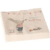 Maileg Servetten Happy Birthday Bunny Vierkant - 16st -Maileg Winkel maileg servetten happy birthday bunny vierkant 16st