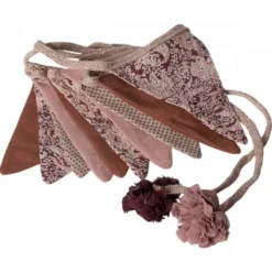 Maileg Stoffen Vlaggenslinger Rose - 280 Cm -Maileg Winkel maileg stoffen vlaggenslinger rose 280 cm 2