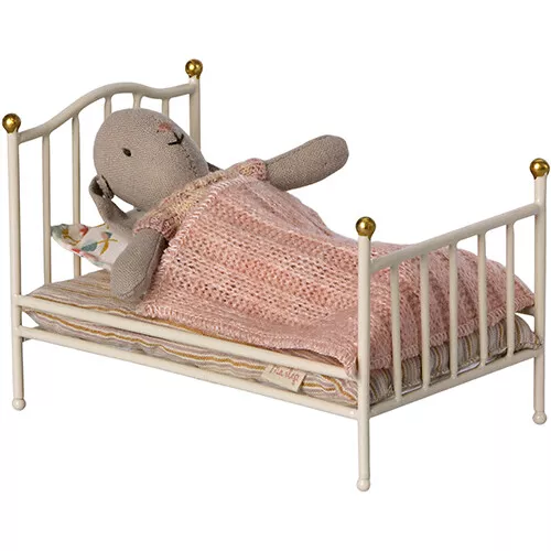 Maileg Vintage Poppenhuisbed Off-white - My - Afbeelding 3