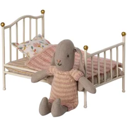 Maileg Vintage Poppenhuisbed Off-white - My -Maileg Winkel maileg vintage poppenbed off white my 4